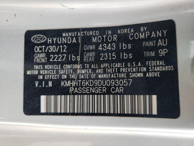 KMHHT6KD9DU093057 - 2013 HYUNDAI GENESIS CO 2.0T SILVER photo 12