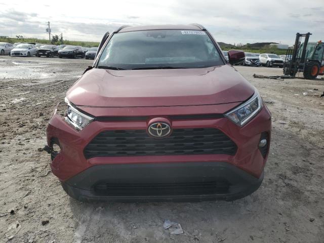 2T3W1RFV4MW148104 - 2021 TOYOTA RAV4 XLE BURGUNDY photo 5