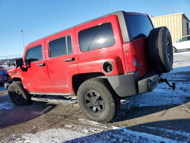 5GTDN13E678242313 - 2007 HUMMER H3 RED photo 2