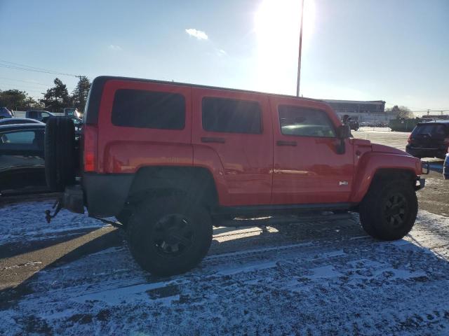 5GTDN13E678242313 - 2007 HUMMER H3 RED photo 3