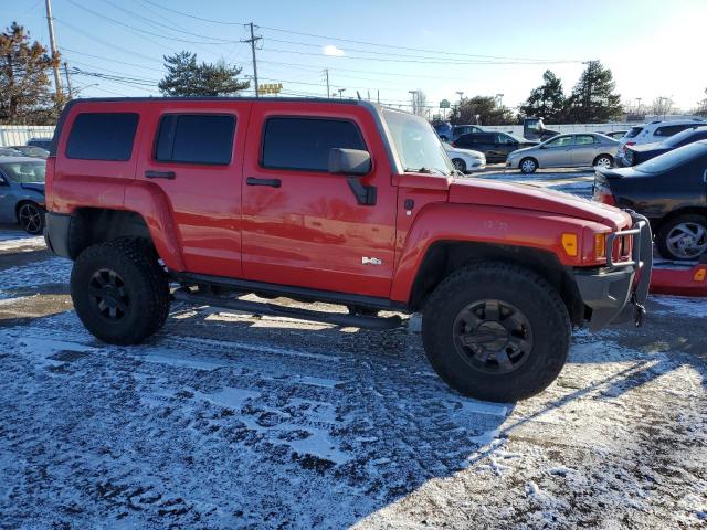 5GTDN13E678242313 - 2007 HUMMER H3 RED photo 4