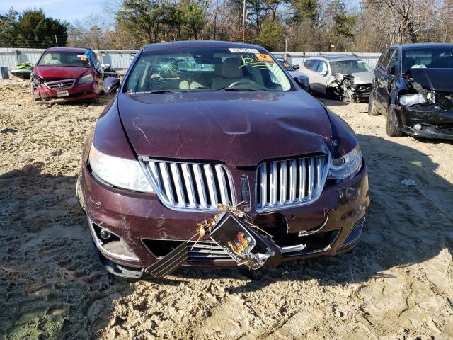 1LNHL9ER3BG608476 - 2011 LINCOLN MKS BURGUNDY photo 5