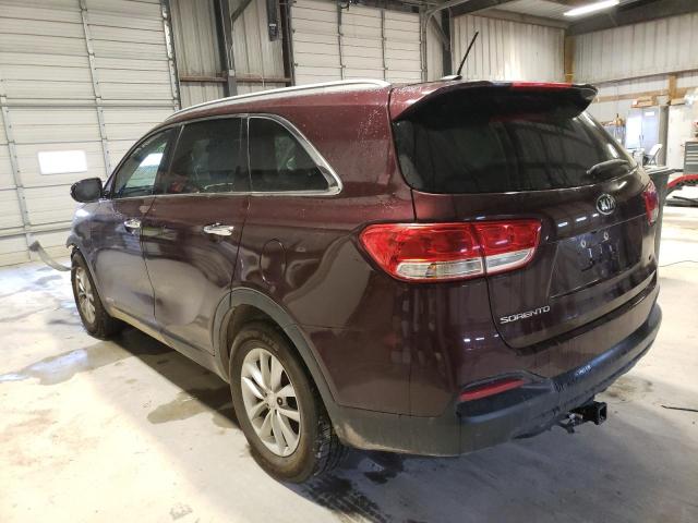 5XYPGDA53HG292227 - 2017 KIA SORENTO LX MAROON photo 2