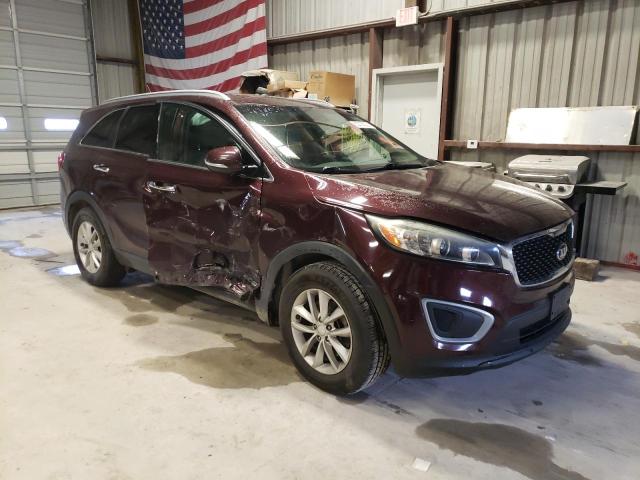 5XYPGDA53HG292227 - 2017 KIA SORENTO LX MAROON photo 4