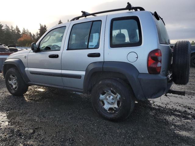 1J8GL48K97W536058 - 2007 JEEP LIBERTY SPORT ვერცხლისფერი ფოტო 2