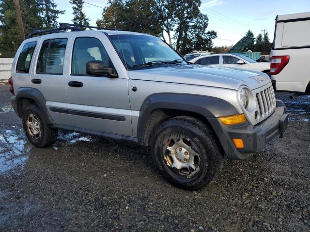 1J8GL48K97W536058 - 2007 JEEP LIBERTY SPORT ვერცხლისფერი ფოტო 4