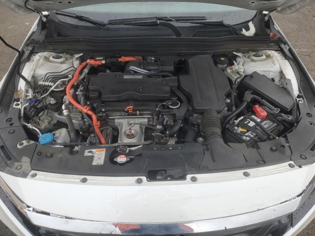 1HGCV3F18KA004148 - 2019 HONDA ACCORD HYBRID WHITE photo 11