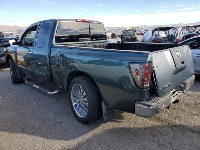 1N6AA06A64N552741 - 2004 NISSAN TITAN XE GREEN photo 2