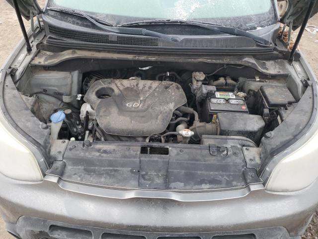 KNDJN2A23E7065747 - 2014 KIA SOUL GRAY photo 11