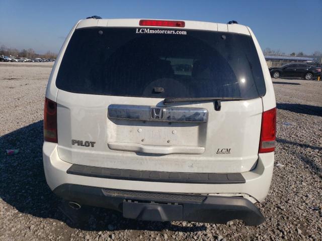 5FNYF3H42CB038085 - 2012 HONDA PILOT EX WHITE photo 6