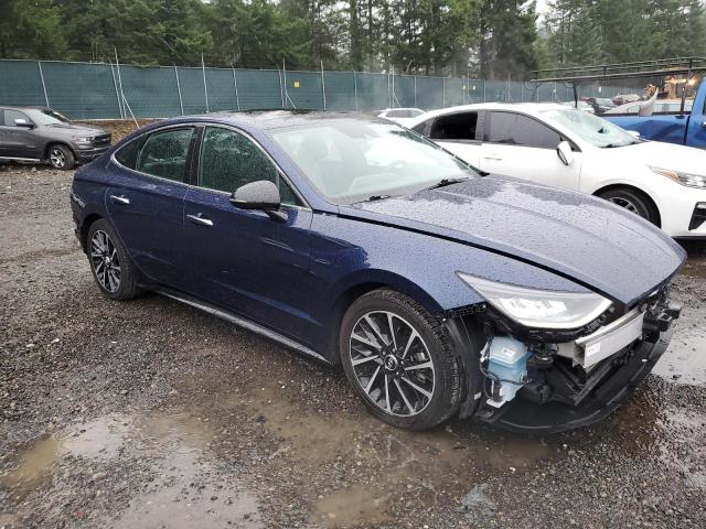 5NPEJ4J21LH013597 - 2020 HYUNDAI SONATA SEL PLUS BLUE photo 4