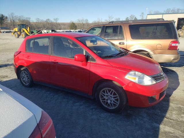 3N1BC1CP1CK228880 - 2012 NISSAN VERSA S RED photo 4