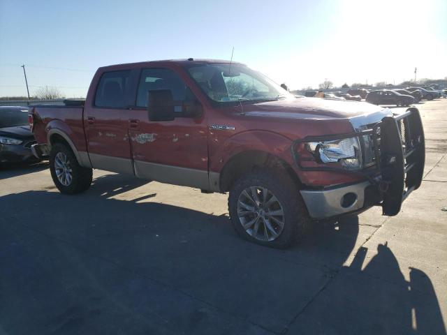 1FTFW1EV1AFB97245 - 2010 FORD F150 SUPERCREW RED photo 4