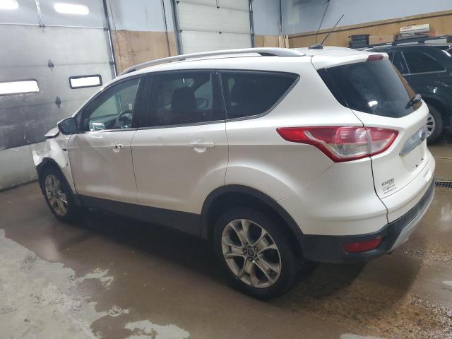 1FMCU9JX2EUA59516 - 2014 FORD ESCAPE TITANIUM WHITE photo 2