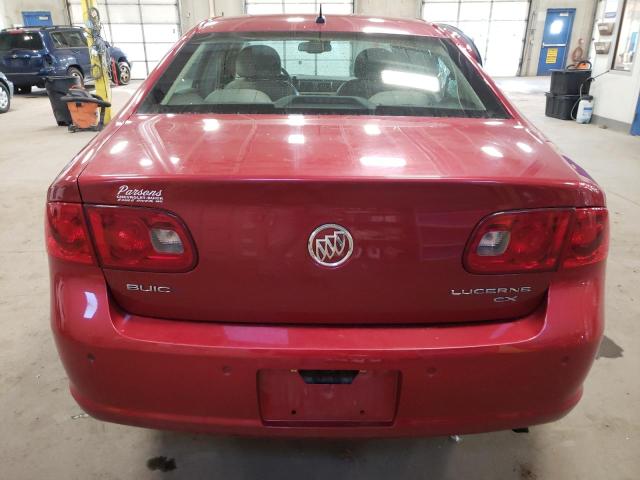 1G4HD57297U162817 - 2007 BUICK LUCERNE CXL RED photo 6