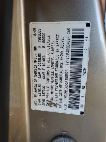 1HGCM56855A189923 - 2005 HONDA ACCORD EX GOLD photo 13