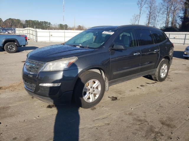 1GNKRFED0DJ106128 - 2013 CHEVROLET TRAVERSE LS BLUE photo 1