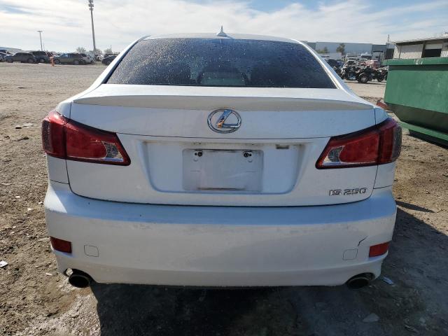 JTHBF5C22B5131954 - 2011 LEXUS IS 250 WHITE photo 6