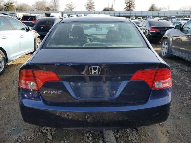 1HGFA16588L082233 - 2008 HONDA CIVIC LX BLUE photo 6