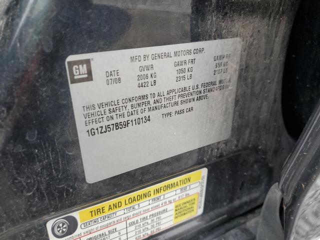 1G1ZJ57B59F110134 - 2009 CHEVROLET MALIBU 2LT 黑色 照片 13