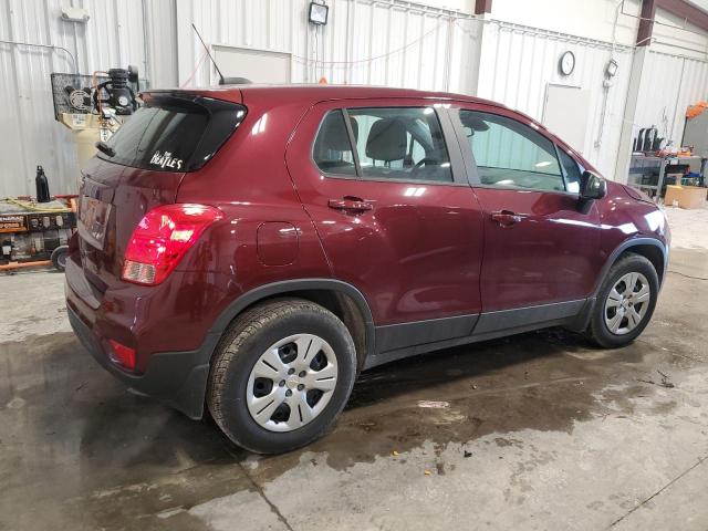 3GNCJKSBXHL261047 - 2017 CHEVROLET TRAX LS BURGUNDY photo 3