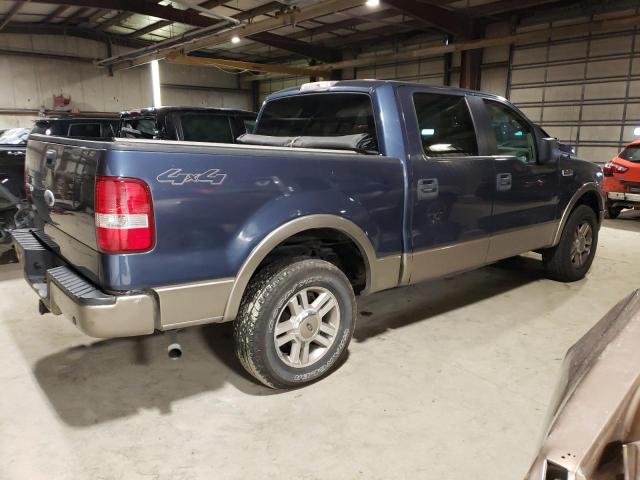 1FTPW14535KC59456 - 2005 FORD F150 SUPERCREW BLUE photo 3