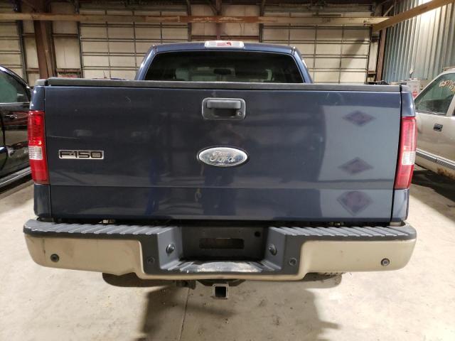 1FTPW14535KC59456 - 2005 FORD F150 SUPERCREW BLUE photo 6