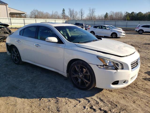 1N4AA5AP4EC914645 - 2014 NISSAN MAXIMA S WHITE photo 4