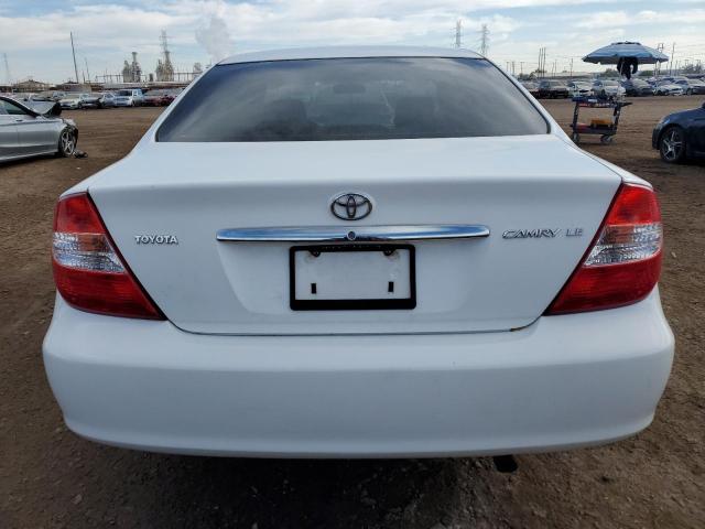 4T1BE32K72U591302 - 2002 TOYOTA CAMRY LE WHITE photo 6