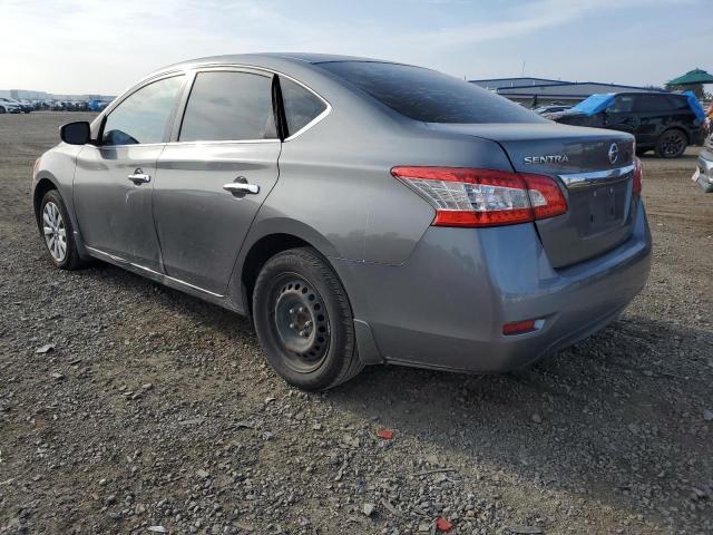 3N1AB7AP3FY269775 - 2015 NISSAN SENTRA S GRAY photo 2