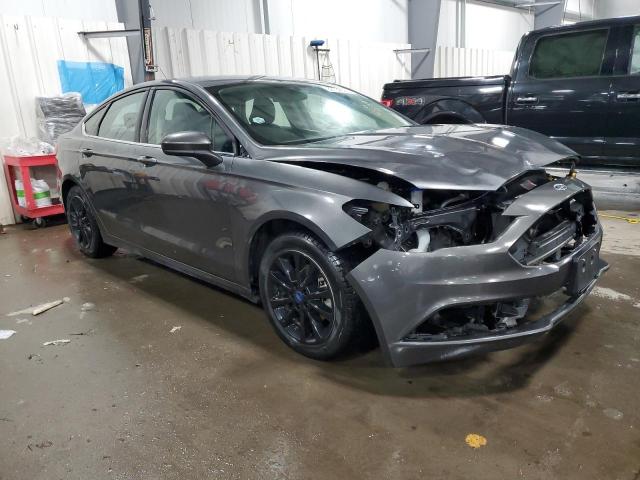 3FA6P0H77HR398817 - 2017 FORD FUSION SE GRAY photo 4