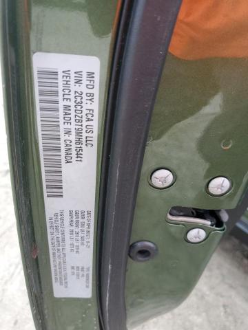 2C3CDZBT9MH615441 - 2021 DODGE CHALLENGER R/T GREEN photo 13