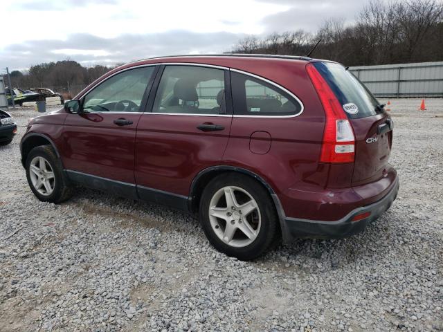 JHLRE38317C060762 - 2007 HONDA CR-V LX MAROON photo 2