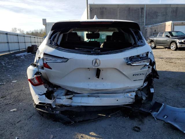 5J8TC2H79ML031321 - 2021 ACURA RDX ADVANCE WHITE photo 6