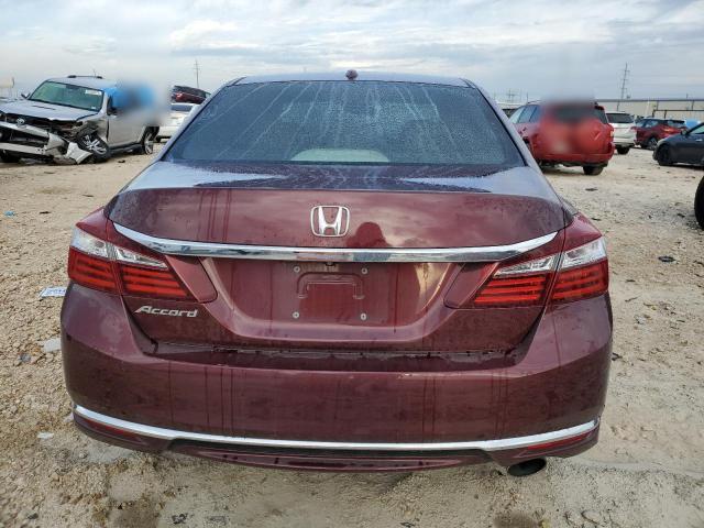 1HGCR2F72GA228106 - 2016 HONDA ACCORD EX BURGUNDY photo 6