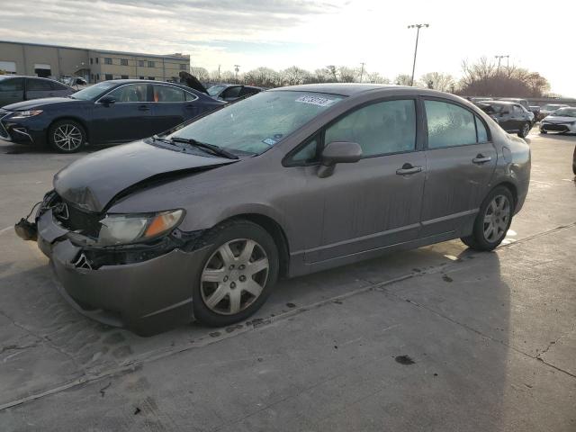 1HGFA16549L014576 - 2009 HONDA CIVIC LX BROWN photo 1