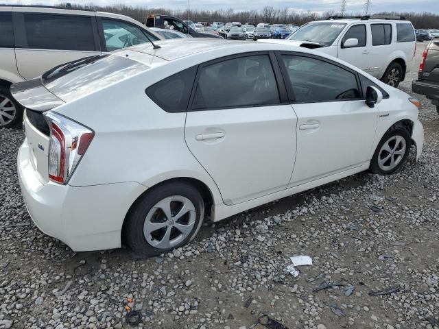 JTDKN3DU2F1919283 - 2015 TOYOTA PRIUS WHITE photo 3