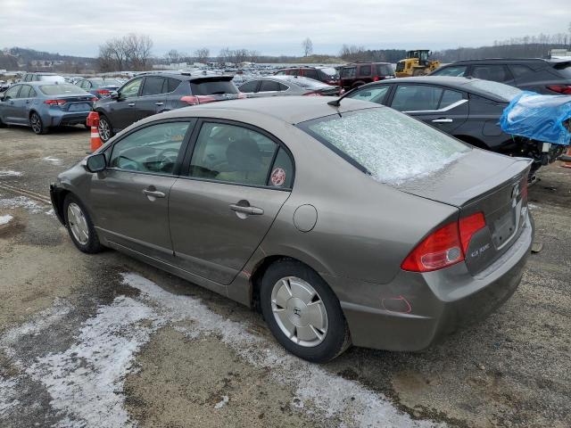 JHMFA36206S025302 - 2006 HONDA CIVIC HYBRID TAN photo 2