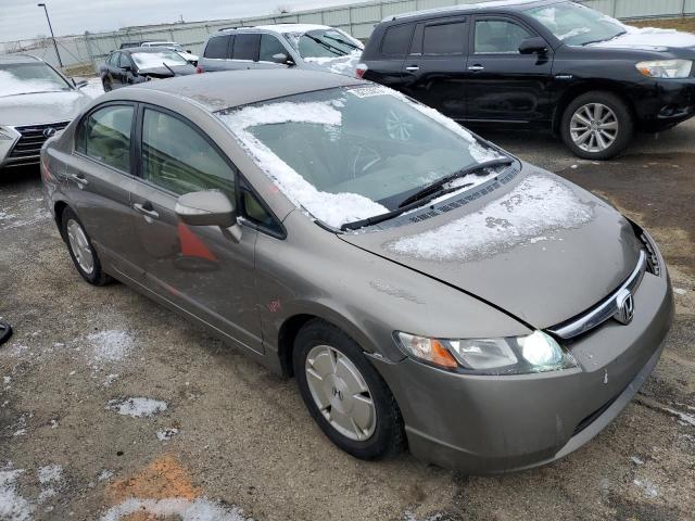 JHMFA36206S025302 - 2006 HONDA CIVIC HYBRID TAN photo 4