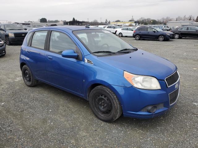 KL1TD66E19B307290 - 2009 CHEVROLET AVEO LS BLUE photo 4