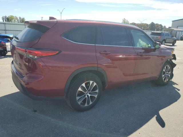 5TDGZRAH0LS509830 - 2020 TOYOTA HIGHLANDER XLE Rot Foto 3