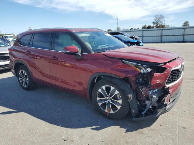 5TDGZRAH0LS509830 - 2020 TOYOTA HIGHLANDER XLE Rot Foto 4