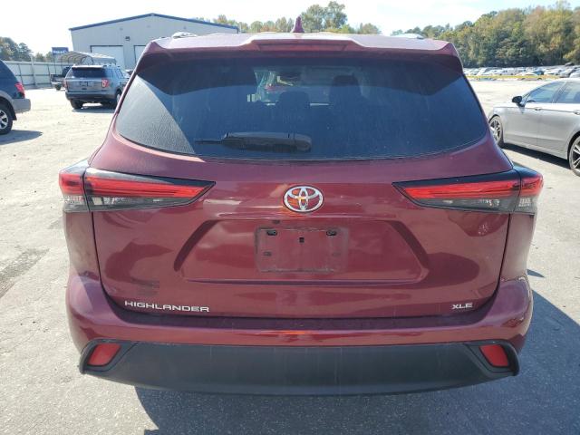 5TDGZRAH0LS509830 - 2020 TOYOTA HIGHLANDER XLE Rot Foto 6