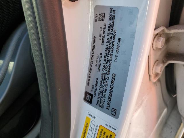 KL8CD6SA2HC786249 - 2017 CHEVROLET SPARK 1LT თეთრი ფოტო 12