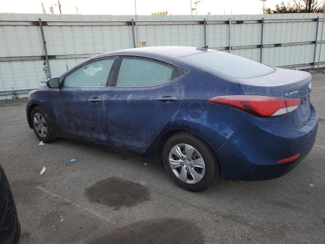 5NPDH4AE2GH743154 - 2016 HYUNDAI ELANTRA SE BLUE photo 2