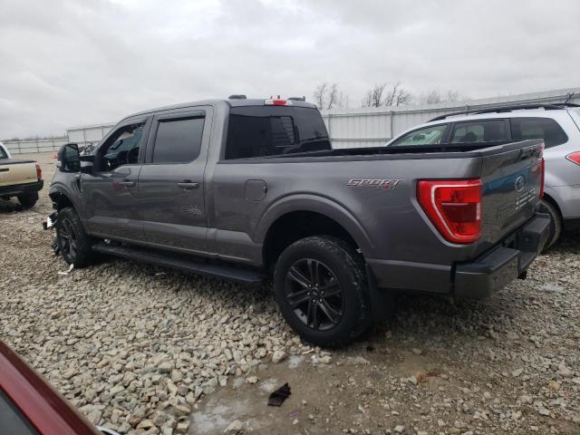 1FTFW1E57MFC22542 - 2021 FORD F150 SUPERCREW GRAY photo 2