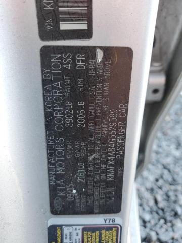 KNAFX4A84G5529589 - 2016 KIA FORTE EX SILVER photo 13