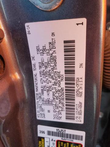 5TFUW5F18EX382905 - 2014 TOYOTA TUNDRA DOUBLE CAB SR/SR5 GRAY photo 12