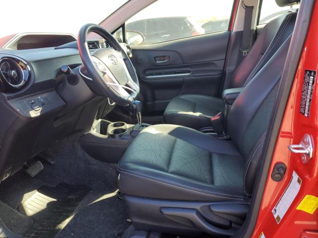 JTDKDTB32F1087537 - 2015 TOYOTA PRIUS C RED photo 7