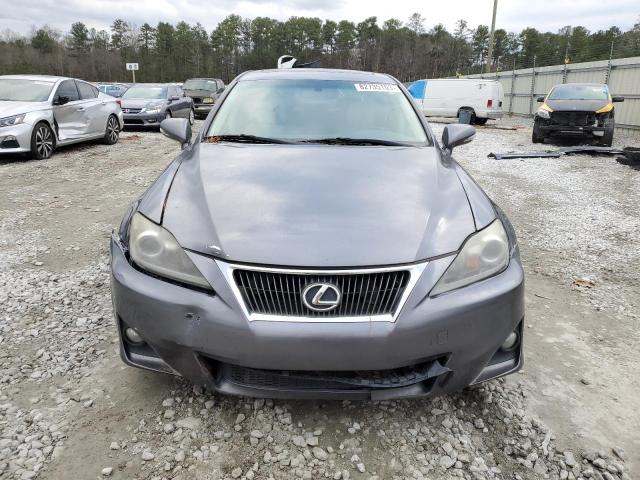 JTHBF5C2XC5169935 - 2012 LEXUS IS 250 GRAY photo 5